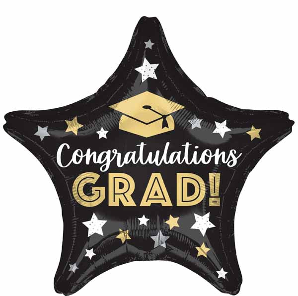 Balloon Foil 18 Inch Congratulations Grad Star