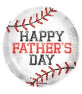 Balloon Foil 18 Inch Fathers Day Baseball