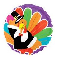 Balloon Foil 18 Inch Thanksgiving Turkey