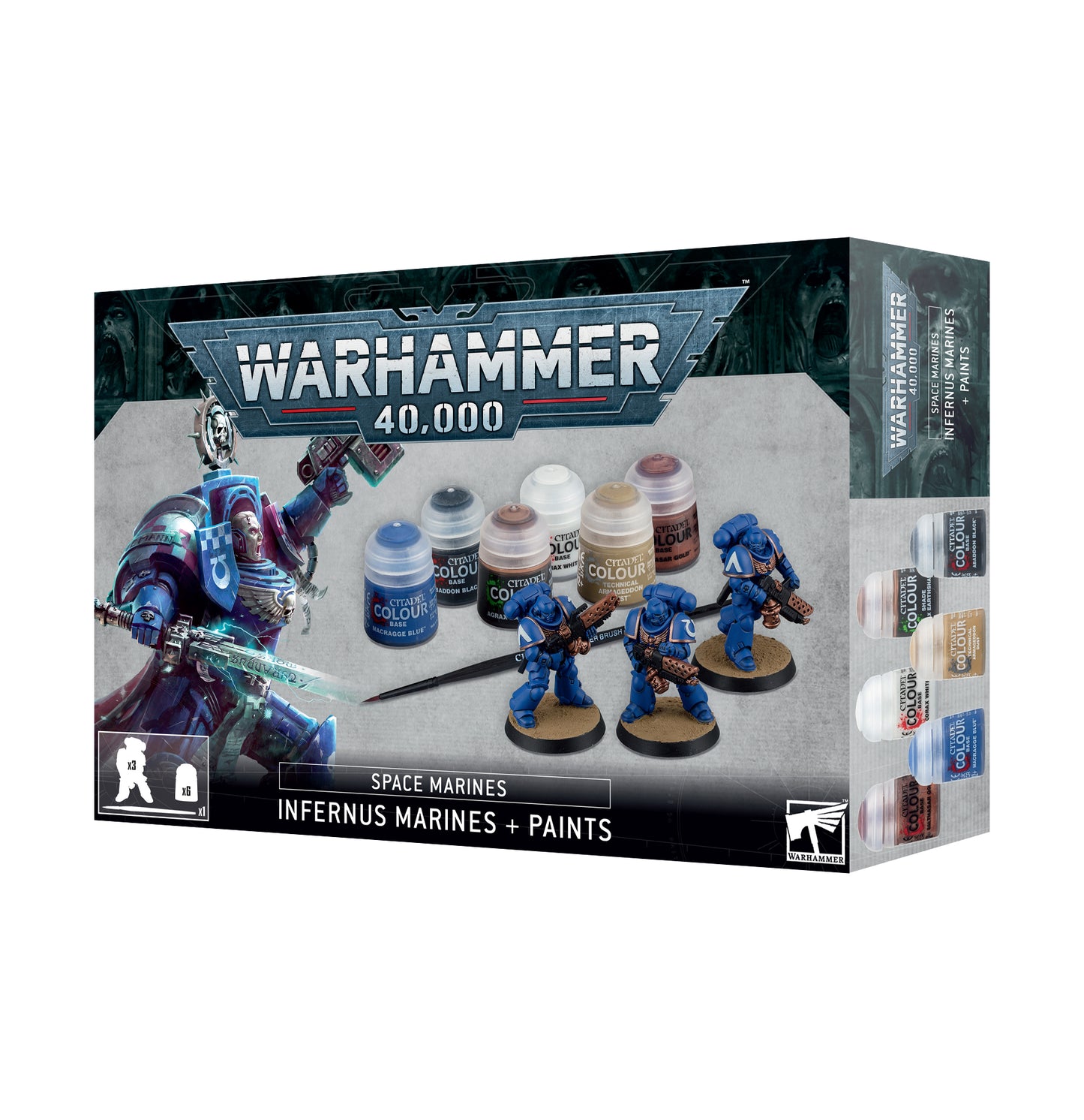 Warhammer 40,000 - Space Marines Infernus Marines + Paints Set