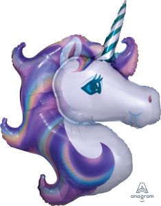 Balloon Foil Super Shape Unicorn Purple