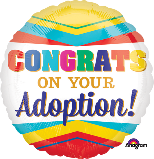 Balloon Foil 18 Inch Congrats on your Adoption