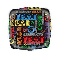 Balloon Foil 18 Inch Grad Square