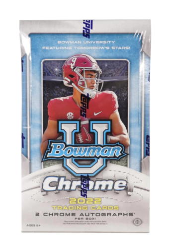 2022 Bowman Football Chrome University Hobby Box