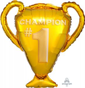 Balloon Foil Super Shape Gold Trophy