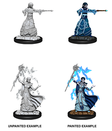 DND Unpainted Minis WV12 Female Elf Wizard