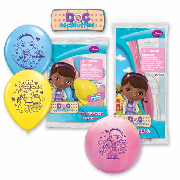 Balloon Latex Pack of 6 Doc McStuffins