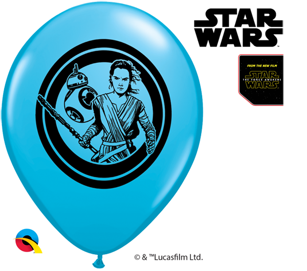 Balloon Latex Pack of 6 Star Wars The Force Awakens