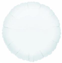 Balloon Foil 19 Inch Circle Metallic White