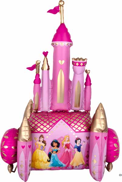Balloon Foil Airwalker Disney Princess Castle