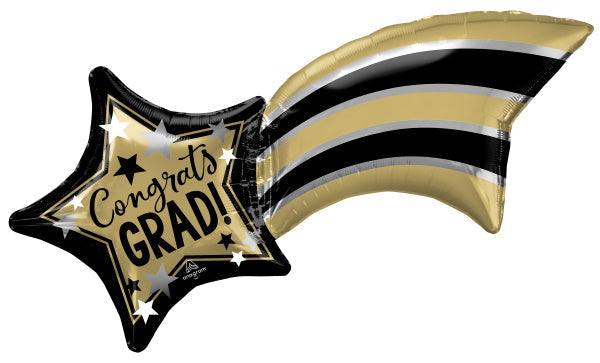 Balloon Foil Super Shape Congrats Grad Shooting Star