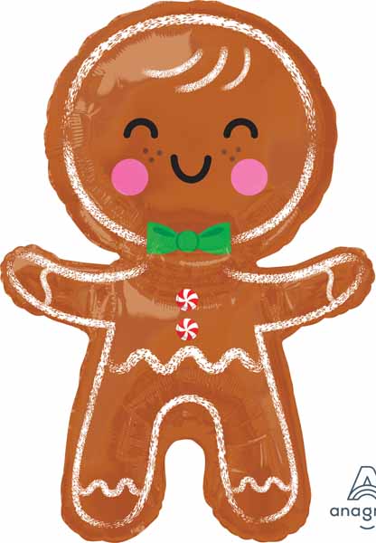 Balloon Foil Super Shape Gingerbread Man