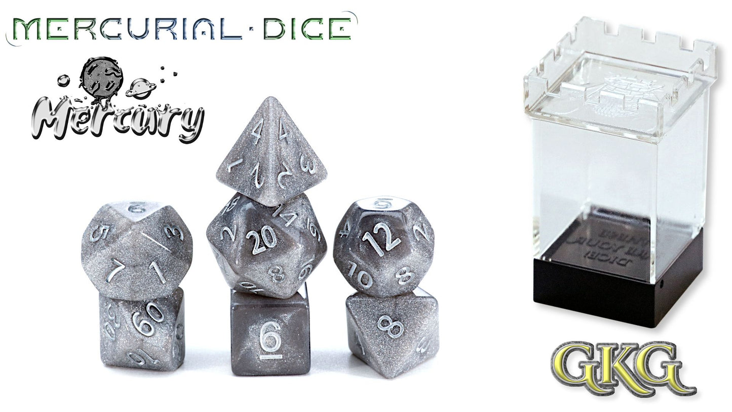Dice Mercurial - Mercury 7-Die Set Upgraded Case