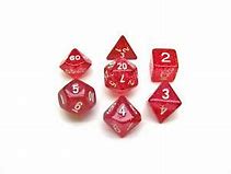 Dice Koplow Glitter Polyhedral 7pc Set Purple