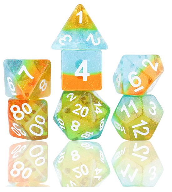 Dice SD Celestial Ocean Dusk 7-Die Set