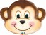 Balloon Foil Super Shape Monkey