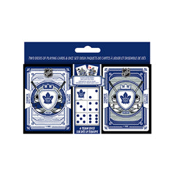 NHL 2Pk Cards & Dice Set - Maple Leafs