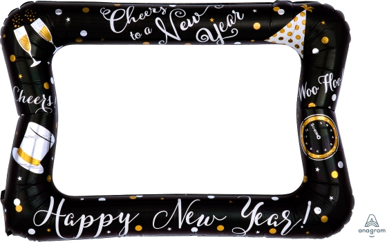 Balloon Foil 18 Inch New Years Selfie Frame
