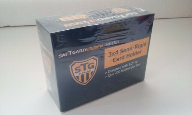 SafTGard Semi-Rigid 3x4 Card Holders 200 Ct.