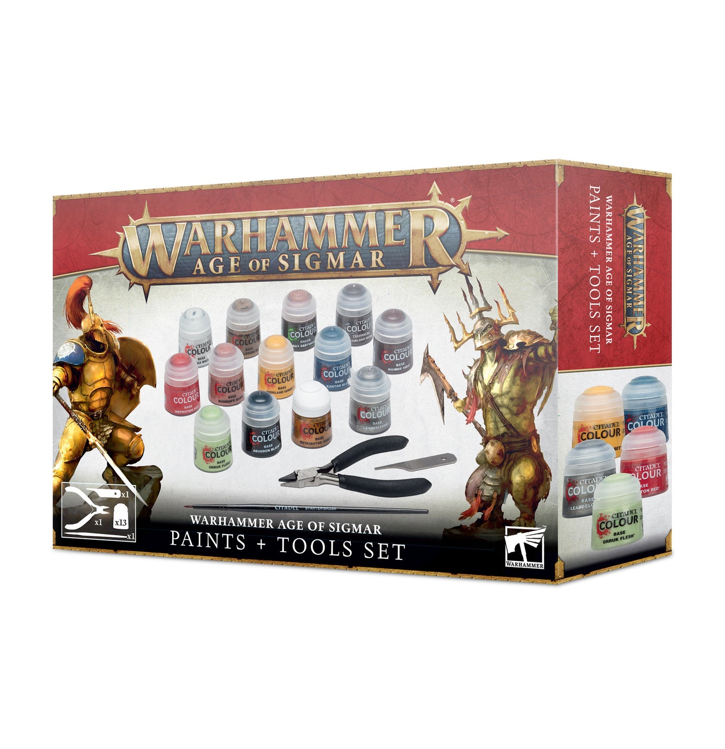 Warhammer Age Of Sigmar -  Paint + Tools Set