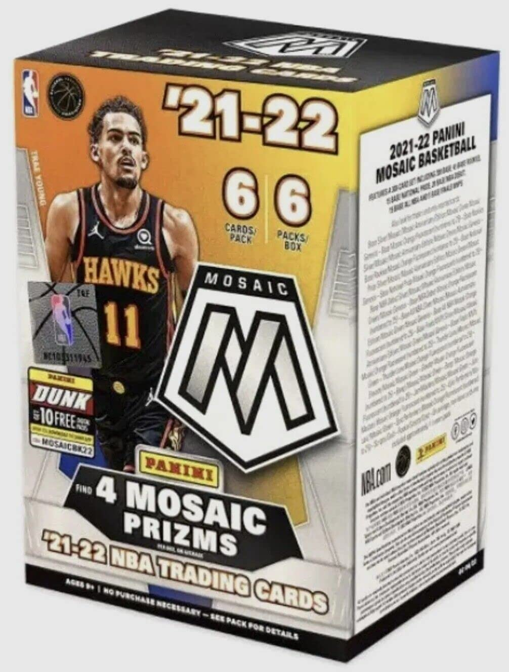 2021-22 Panini Mosaic Basketball Blaster Box