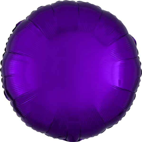 Balloon Foil 19 Inch Circle Metallic Purple