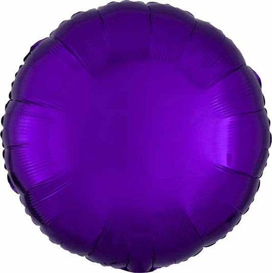 Balloon Foil 19 Inch Circle Metallic Purple