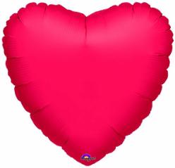 Balloon Foil 19 Inch Heart Metallic Red