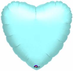Balloon Foil 19 Inch Heart Pearl Pastel Blue