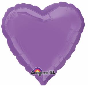 Balloon Foil 19 Inch Heart Spring Lilac