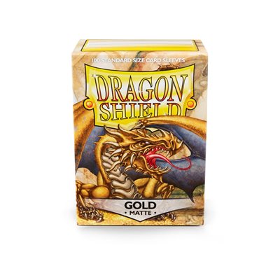 Dragon Shield Sleeves Matte Gold 100CT