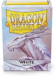 Dragon Shield Sleeves Matte White 100CT