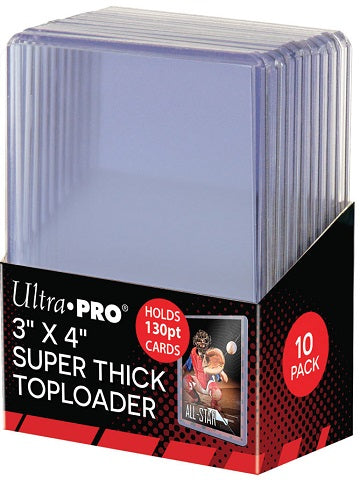 Ultra-Pro Top Loader Super Thick 3X4 130PT