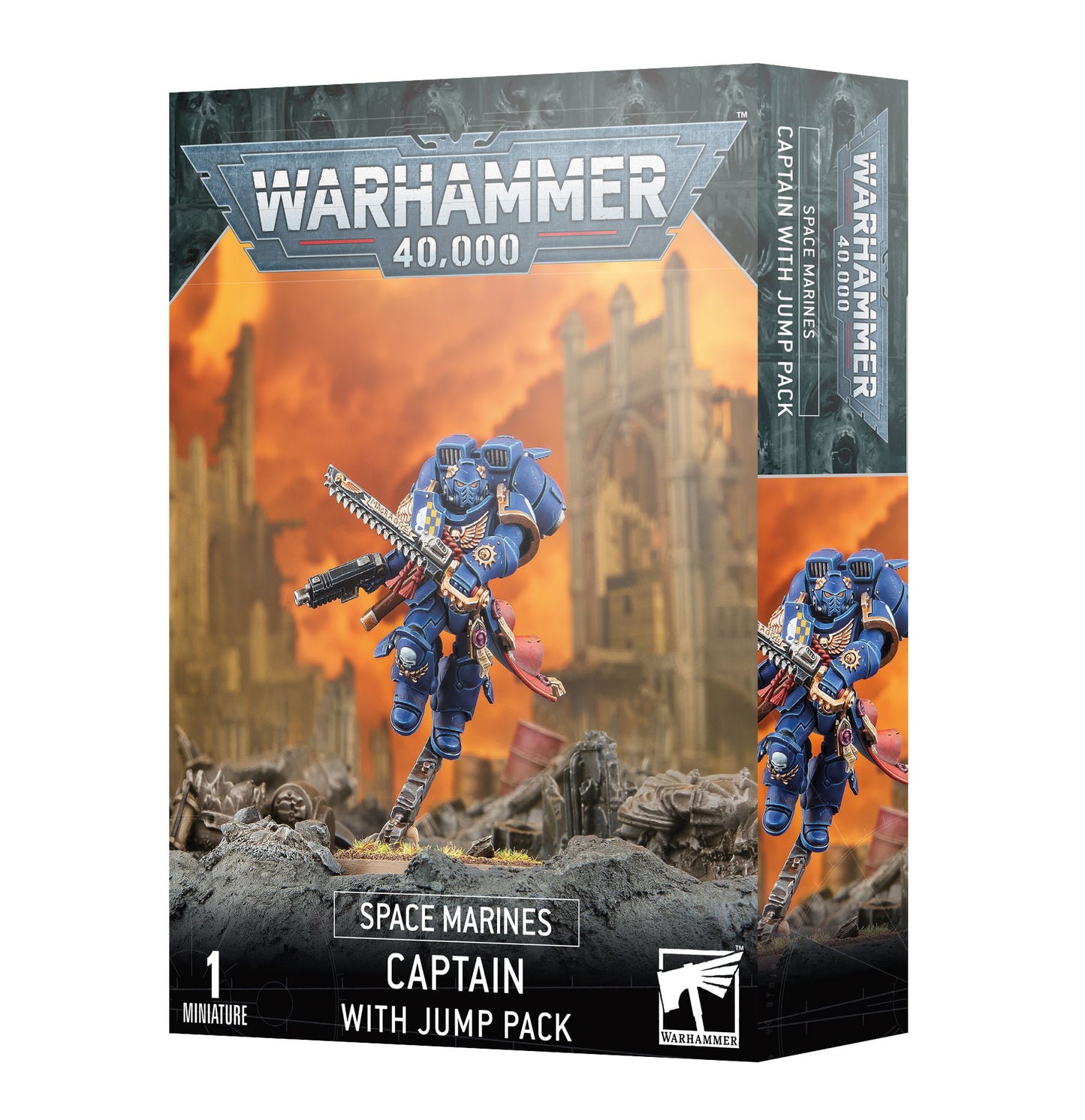 Warhammer 40,000 - Space Marines Captain With Jump Pack