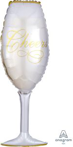 Balloon Foil Super Shape Champagne Glass