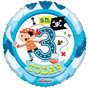 Balloon Foil 18 Inch 3rd Birthday Boy