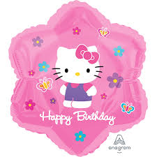 Balloon Foil 18 Inch Happy Birthday Hello Kitty