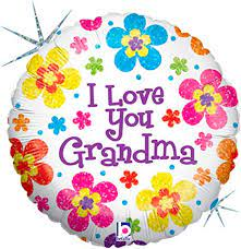 Balloon Foil 18 Inch I Love You Grandma