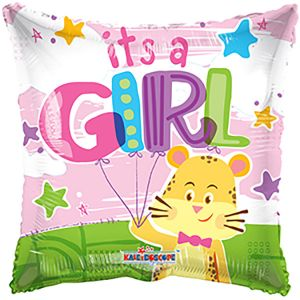 Balloon Foil 18 Inch It's a Girl Square