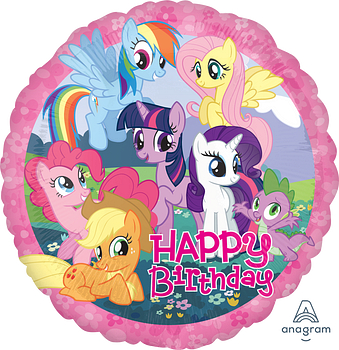 Balloon Foil 18 Inch My Little Pony Happy Birthday