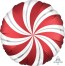 Balloon Foil 18 Inch Red Candy Swirl