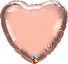 Balloon Foil 19 Inch Heart Rose Gold