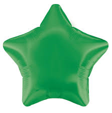 Balloon Foil 19 Inch Star Emerald Satin Luxe