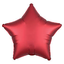 Balloon Foil 19 Inch Star Sangria Satin Luxe