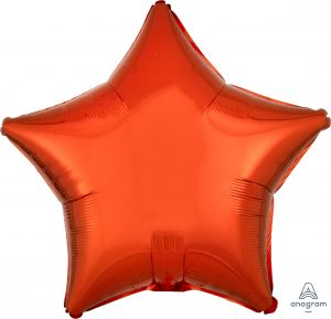 Balloon Foil 19 Inch Star Metallic Orange