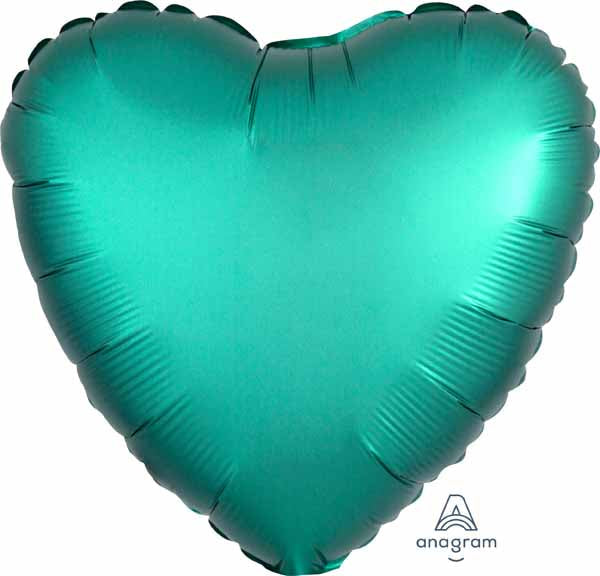 Balloon Foil 19 Inch Heart Jade Satin Luxe
