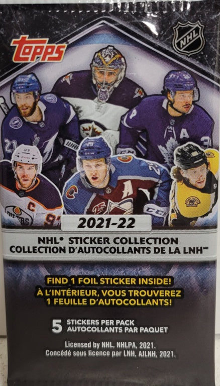 2021-22 Topps Hockey NHL Sticker Packs