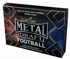 2022 Leaf Metal Draft Football Hobby Box