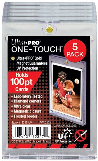 Ultra-Pro 3X5 One-Touch UV 100pt (5 Pack)