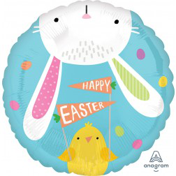 Balloon Foil 18 Inch Happy Easter Bunny